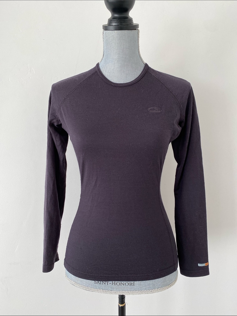 Icebreaker BodyFit 200 Long-Sleeve Crewneck Base Layer S Deep Plum Merino Wool